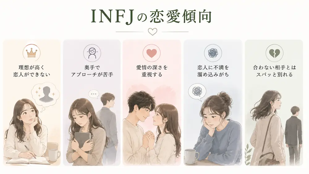 INFJ(提唱者)の恋愛傾向は?