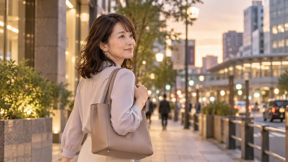 ツヴァイで夫との初対面を終え帰宅する37歳女性