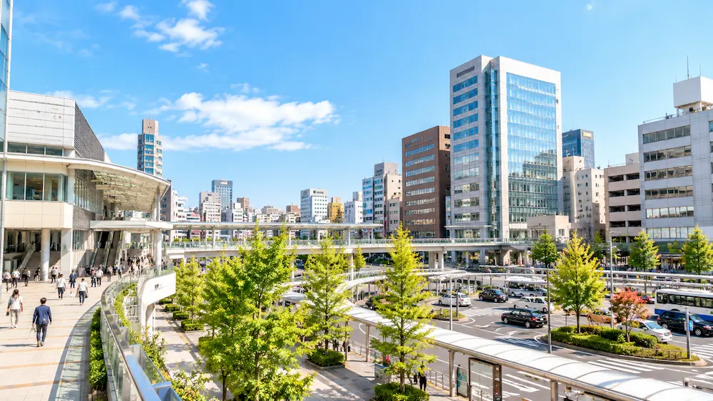 ツヴァイ宇都宮店へのアクセスを紹介する宇都宮駅東口周辺のイメージ