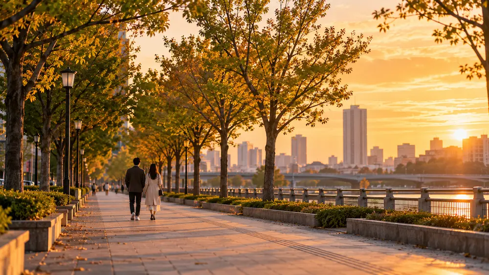 人生をともに歩むパートナーとの出会いをイメージしたカップル